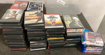 OVER 100 MOVIES ON DVD AND 10 BLU-RAY