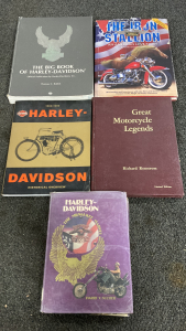 5 HARLEY DAVIDSON BOOKS