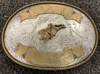 BLANK RODEO BELT BUCKLE 6”