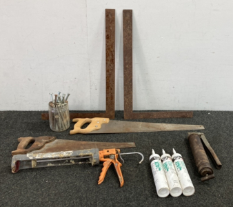 (2) Handsaws, (3) Painter&rsquo;s Acrylic Latex Caulk & More