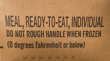 12 READY TO EAT INDIVIDUAL WARFIGHTER MEALS
