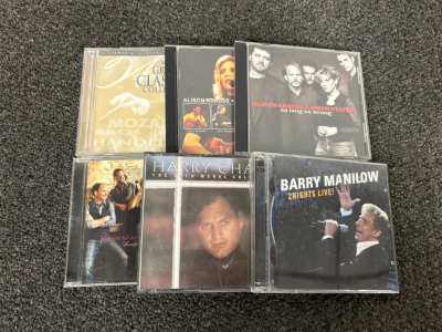 (6) CDS INCLUDES ALLISON KRAUSS AND UNION STATION, CLASSICAL COLLECTION, HARRY CHAPÍN AND BARRY MANILOW