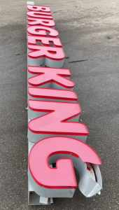 BERGER KING SIGN 18&rsquo; LONG