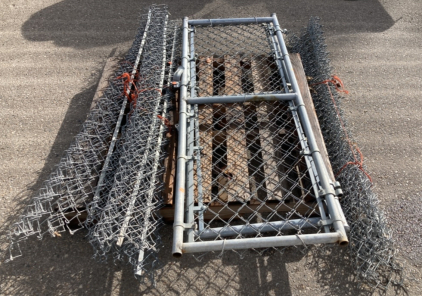 CHAIN LINK GATES (2) WITH FENCING
