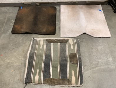 (3) SADDLE BLANKETS