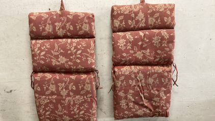PAIR OF 2 PATIO CHAIR CUSHIONS
