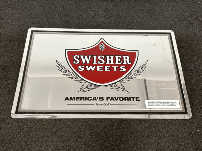 METAL SIGN/ MIRROR “SWISHER SWEETS”