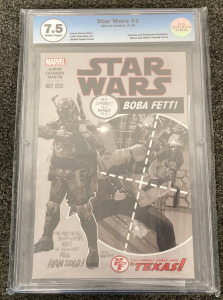 7.5 GRADED STAR WARS #1 MARVEL COMIC