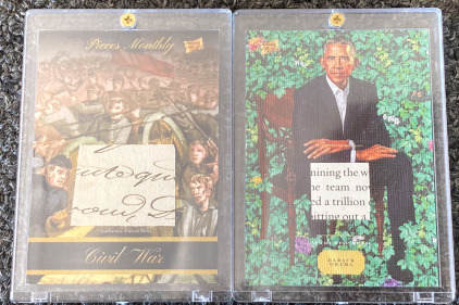 (2) PIECES OF THE PAST COLLECTIBLE CARDS