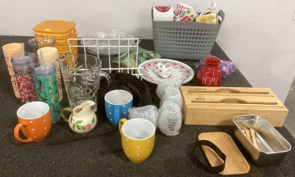 CUPS, MUGS, SILICONE ICE TRAYS, AND MORE