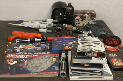 STAR WARS COLLECTION - TOYS, BOOKS, MOVIE, HAT, SHIRT, AND MORE