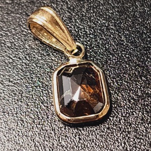 14K Natural Chocolate Diamond(1ct) Pendant