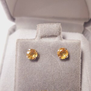 14K Citrine(0.6ct) Earrings