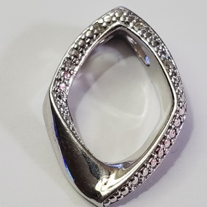 Silver Diamond Pendant