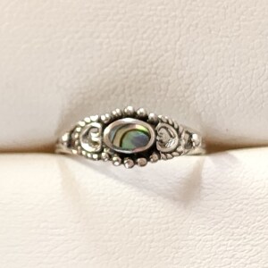 Silver Canadian Ammolite Ring