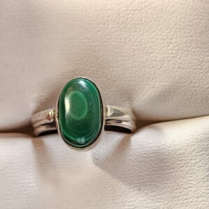 Silver Malachite Ring