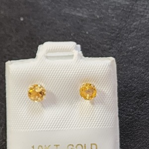 10K Citrine Earrings