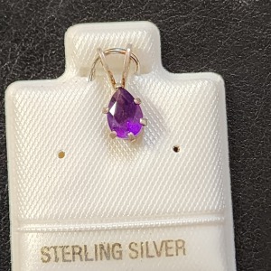 Silver Amethyst Pendant