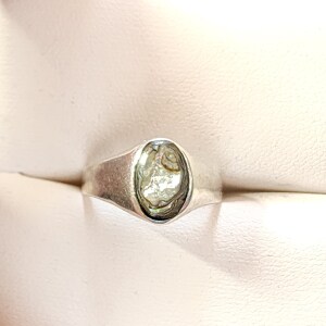 Silver Canadian Ammolite Ring