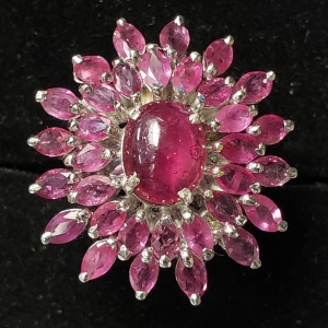 Silver Ruby Ring