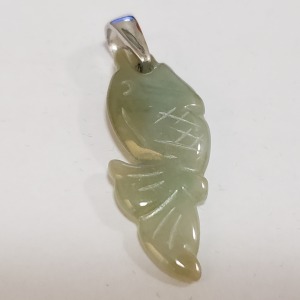 Silver Jadeite Pendant