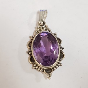 Silver Amethyst Pendant