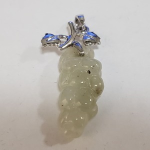 Silver Jadeite Pendant