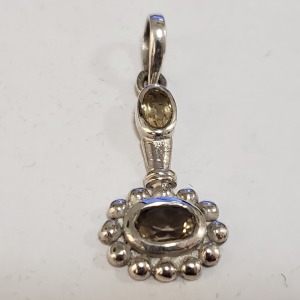 Silver Citrine Pendant