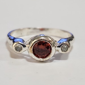 Silver Gemstone Ring