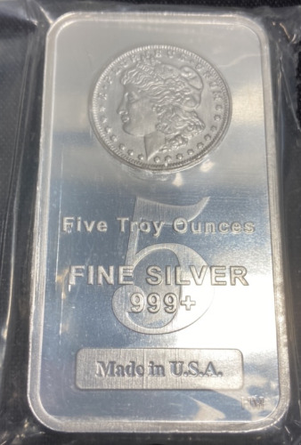 Five Troy Ounces Fine Silver 999+