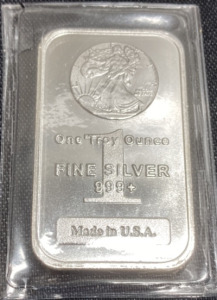 One Troy Ounce Fine Silver 999+