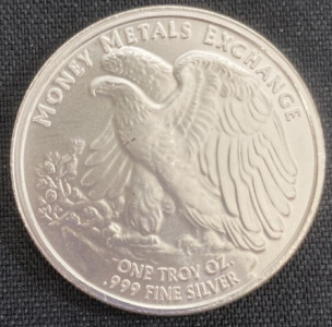 One Troy Oz .999 Fine Silver Liberty Eagle Round
