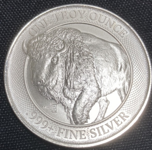 One Troy Ounce .999+ Fine Silver Mint ID Buffalo Coin