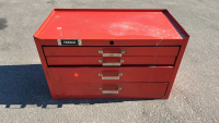 RED HOMAK 4 DRAWER TOOL BOX - 2