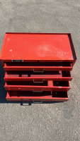 RED HOMAK 4 DRAWER TOOL BOX - 4