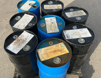 PALLET OF 15 GAL METAL DRUMS - 3