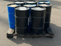 PALLET OF 15 GAL METAL DRUMS - 4