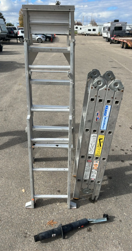 KRAUSE MULTIMATIC LADDER, METAL LADDER AND TRAILER JACK