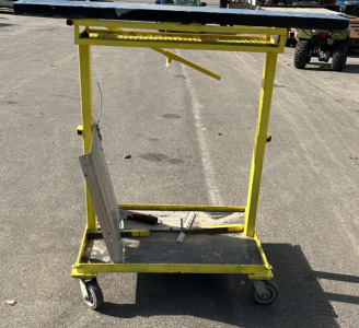 ROLLING METAL CART W/SHELF