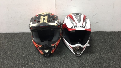(2) Motorcycle Helmets