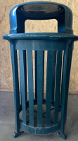 HEAVY DUTY GREEN TRASH CAN COVER W/ LID - 3