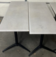 (4) GREY/ WHITE 60”x 40” TABLES / DESKS - 4