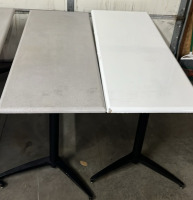 (4) GREY/ WHITE 60”x 40” TABLES / DESKS - 2