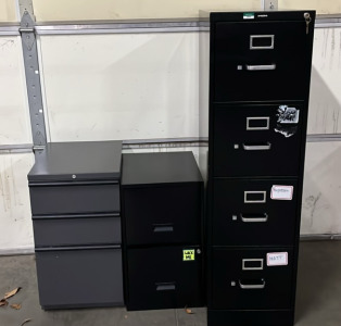 (3) FILING CABINETS