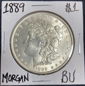 1889 BU Morgan Silver Dollar