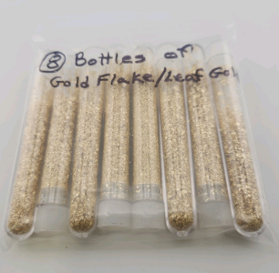 (8) Bottles Of Gold Leaf/Flake