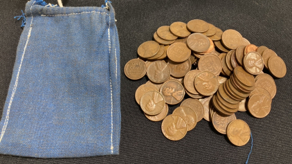 Small Bag of 1940s-50s Wheat Pennies