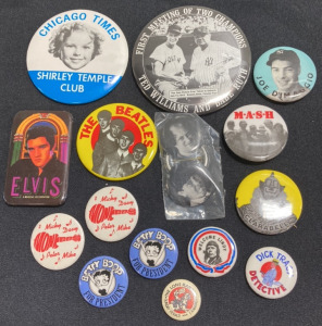 (17) Assorted Vintage Pop Culture Pins