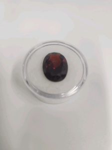 Pigon Blood Red Ruby Oval Diamond Cut Gemstone