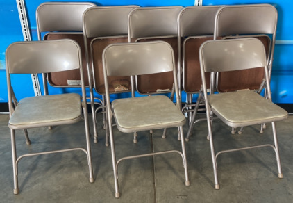 (8) Matching Metal Folding Chairs